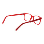 Andy Wolf Red Unisex Glasses Frame, acetate full-rim, rectangle style, with branded case, size 50-15-135.
