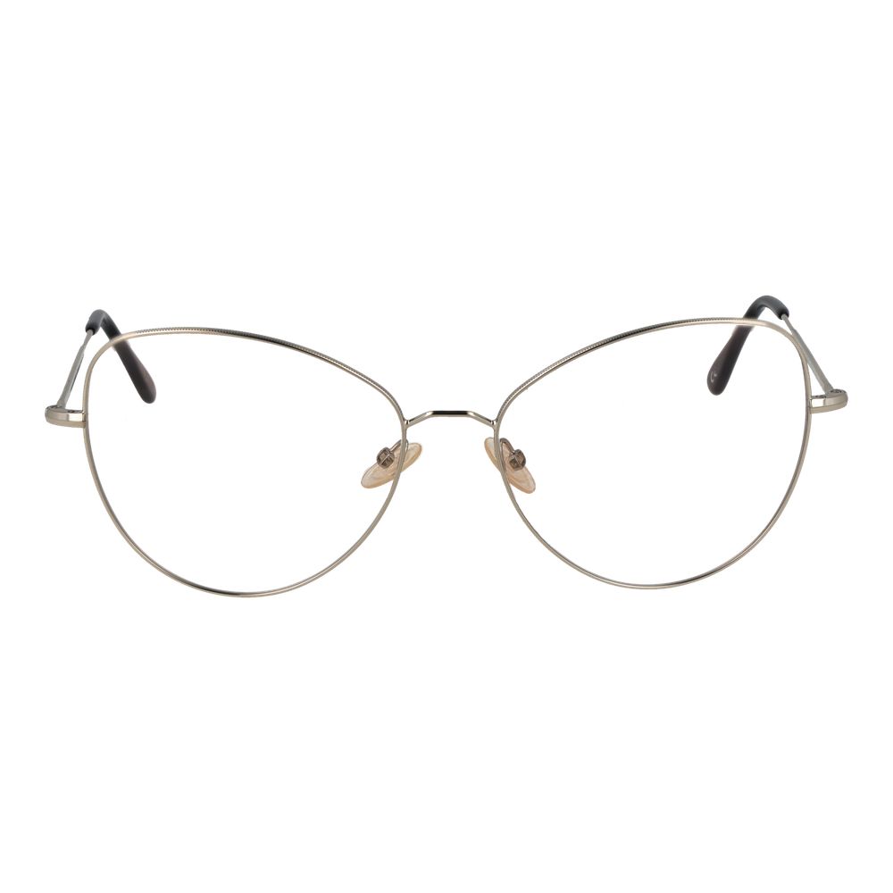 Andy Wolf Silver Unisex Glasses Frame in full-rim metal butterfly style, lens width 57, bridge 16, temples 140, includes branded case.