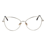 Andy Wolf Silver Unisex Glasses Frame in full-rim metal butterfly style, lens width 57, bridge 16, temples 140, includes branded case.