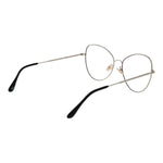 Andy Wolf Silver Unisex Glasses Frame, full-rim metal butterfly style with demo lenses, size 57-16-140, includes branded case.
