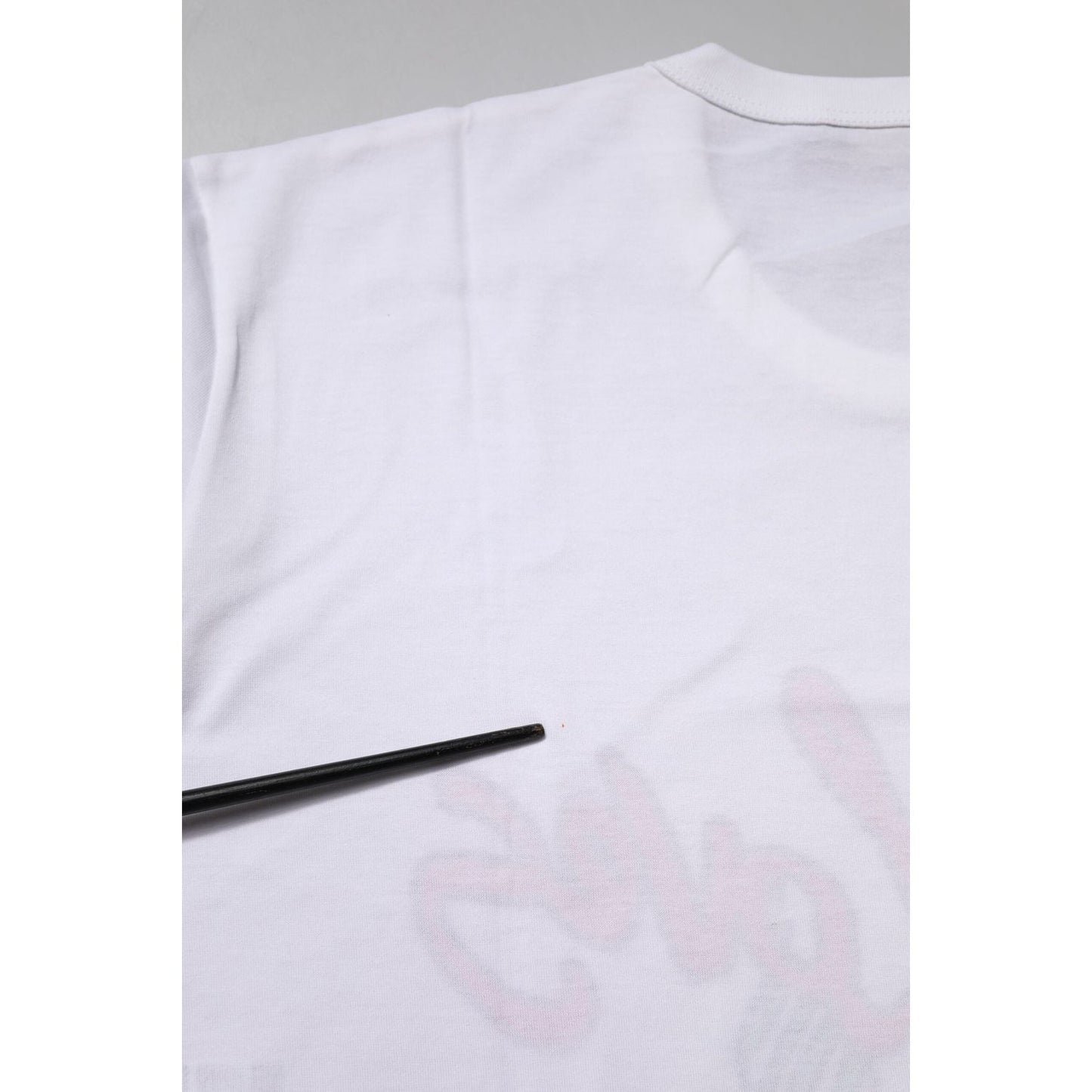 Dolce & Gabbana White DG Loves Moscow Cotton Crew Neck T-shirt