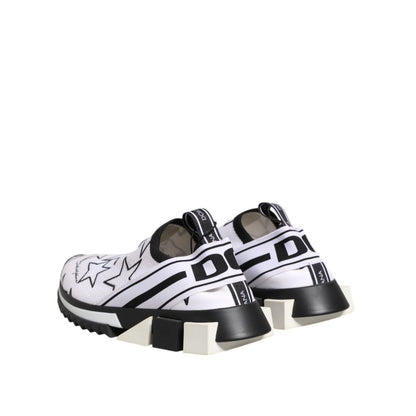 Dolce & Gabbana White Stars Sorrento Low Top Sneakers Shoes
