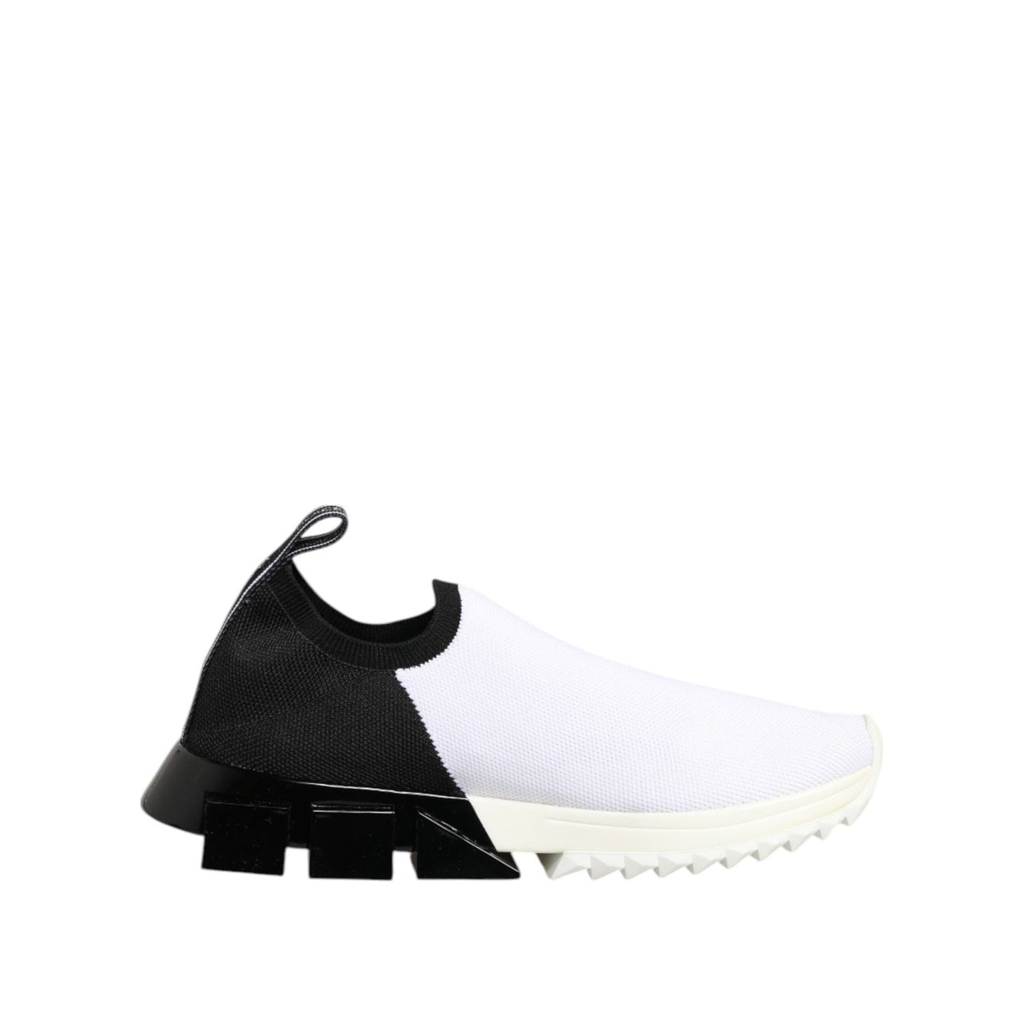 Dolce & Gabbana White Black Low Top Sorrento Sneakers Shoes