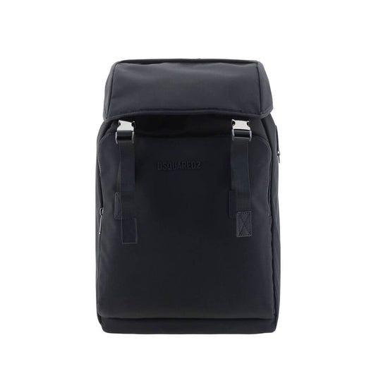 Dsquared² Black Nylon Backpack