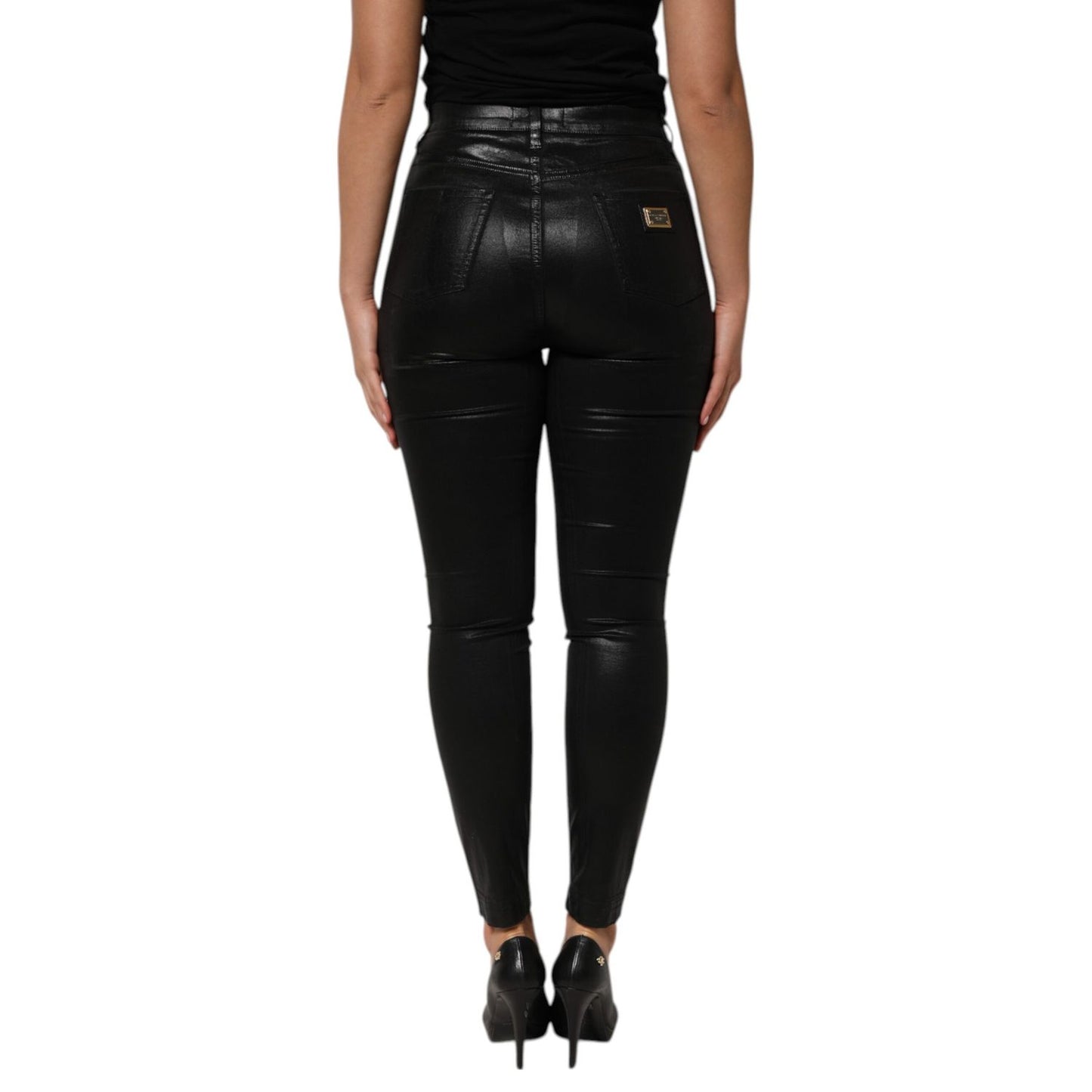 Dolce & Gabbana Black High Waist Skinny GRACE Denim Jeans