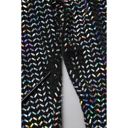 Dolce & Gabbana Multicolor Sequined Leggings Trouser Pants