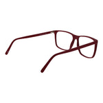 Andy Wolf Red Unisex Glasses Frame with acetate full-rim, 61-15-145 size, rectangle style, demo lenses included.