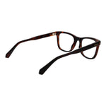 Polaroid Brown Women Glasses Frame, full-rim polyester with demo lenses, rectangle style, size 51-20-145, brown color.