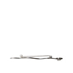 Dolce & Gabbana Silver Brass Crystal Spilla Serpente Mens Brooch Pin