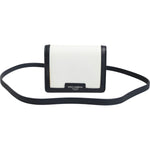 Dolce & Gabbana Beige Black Leather Card Holder Crossbody Men Borse Bag SMY11228
