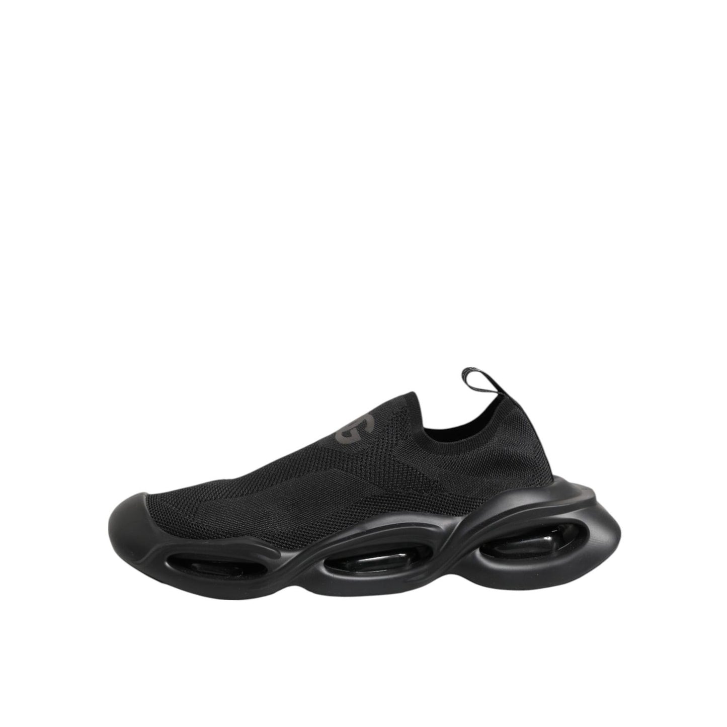 Dolce & Gabbana Black Slip On Wave Low Top Men Sneaker Shoes