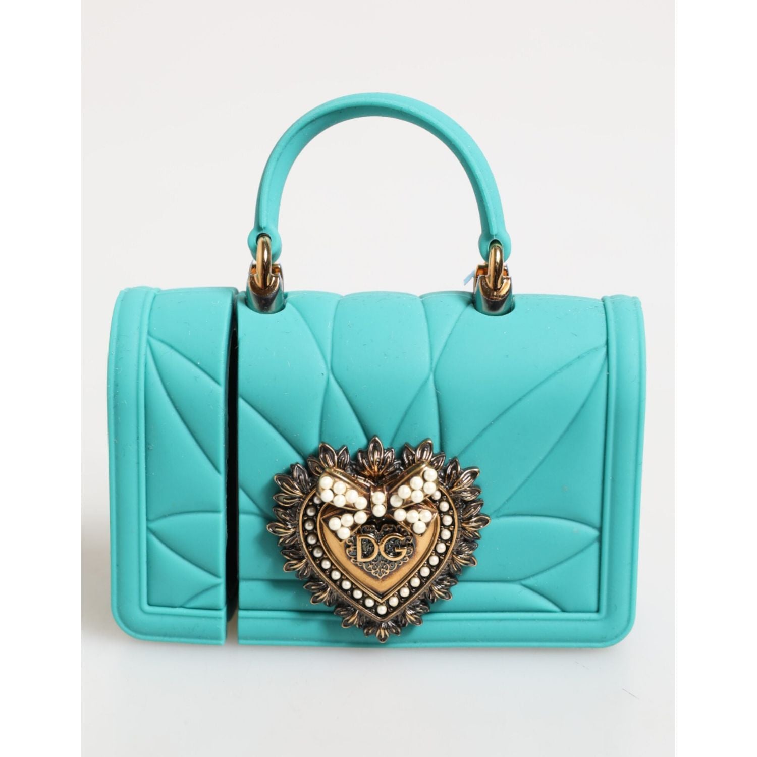 Front view with bag zipped and handles upright.