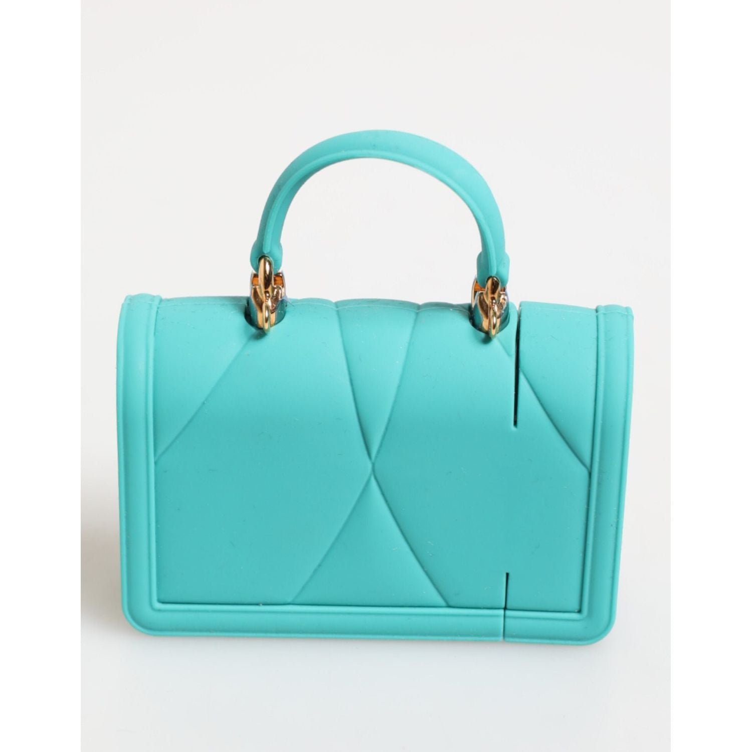 Front view with bag zipped and handles upright.
