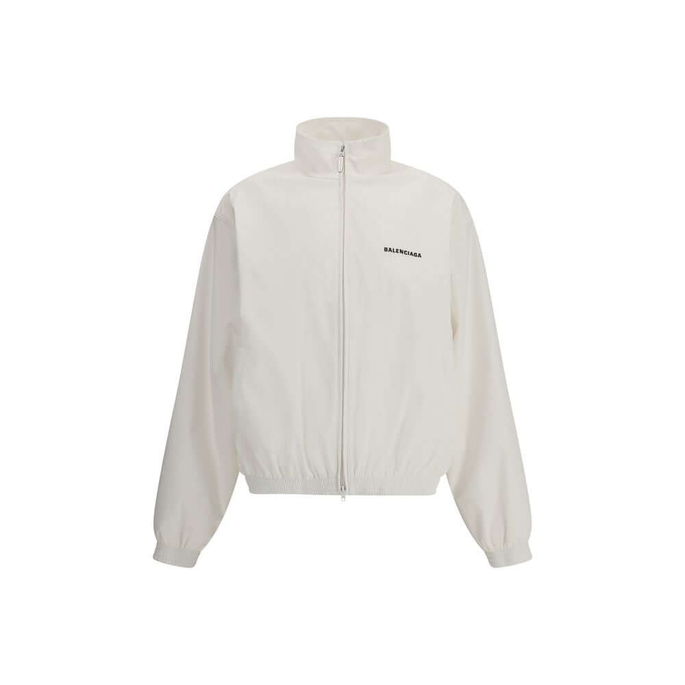 Balenciaga White Polyester Shell Jacket