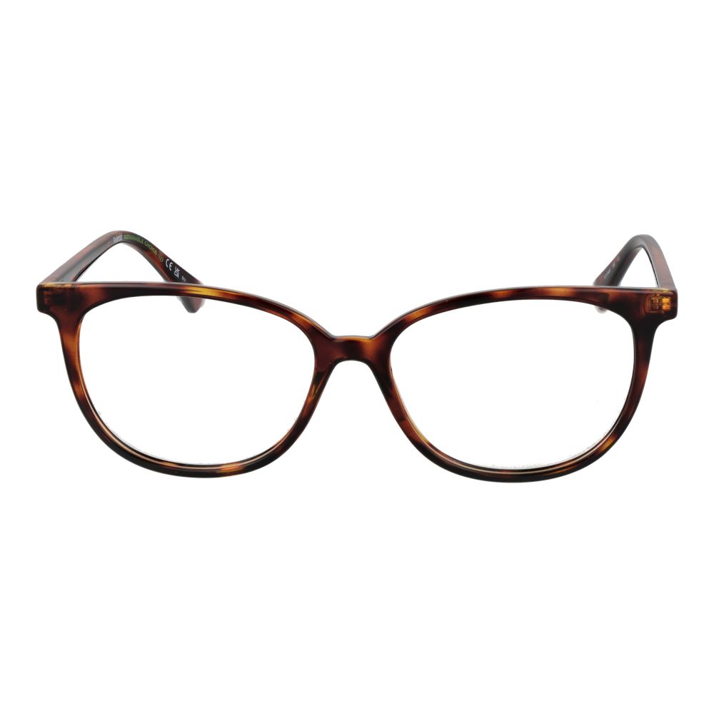 Polaroid Brown Women Glasses Frame, full-rim polyamide, rectangle style with demo lenses, main and frame color brown.