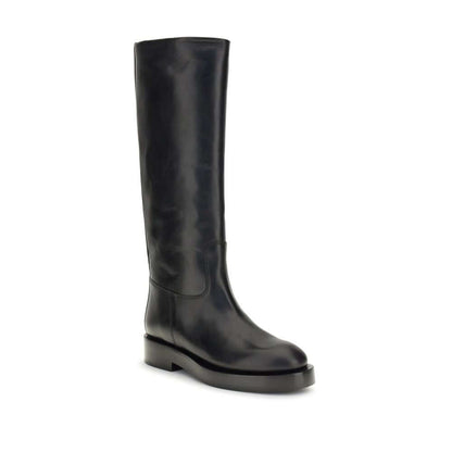 Paris Texas Black Leather Boots