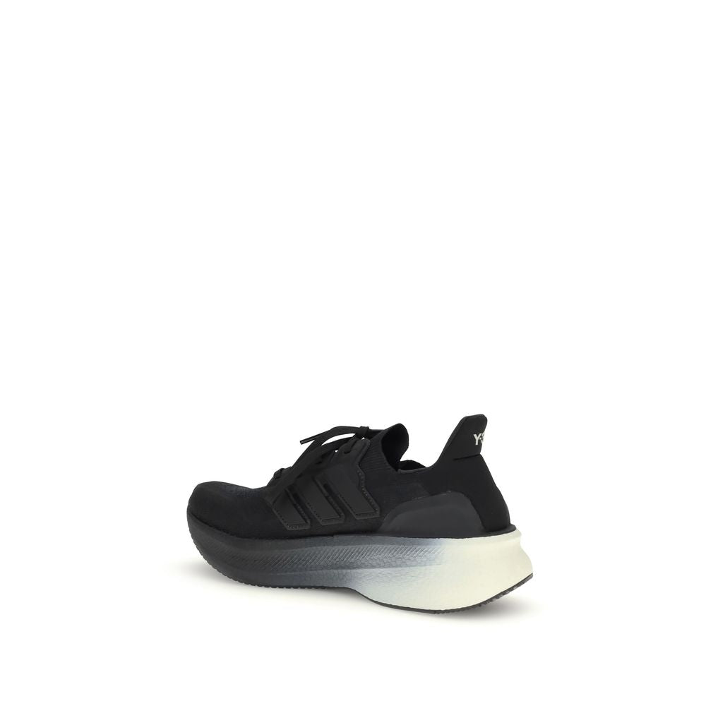 Y-3 Black Fabric Athletic Sneakers