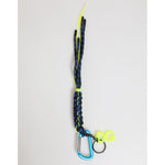 Dolce & Gabbana Multicolor Polyester Tape String DG Logo Keychain Keyring with blue and green design