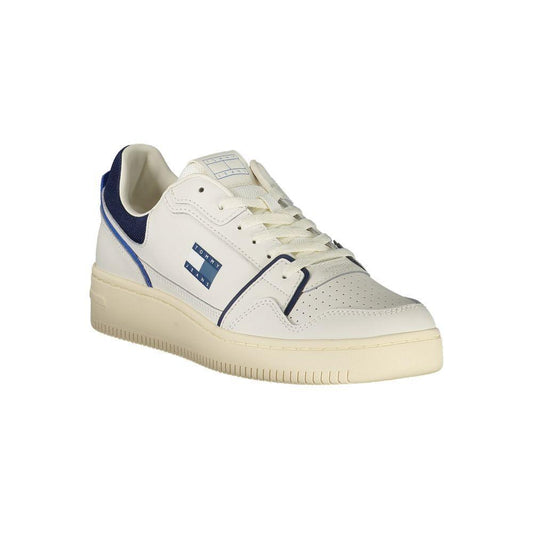 Tommy Hilfiger White Leather Men Sneaker TO-39402-EU40/US7