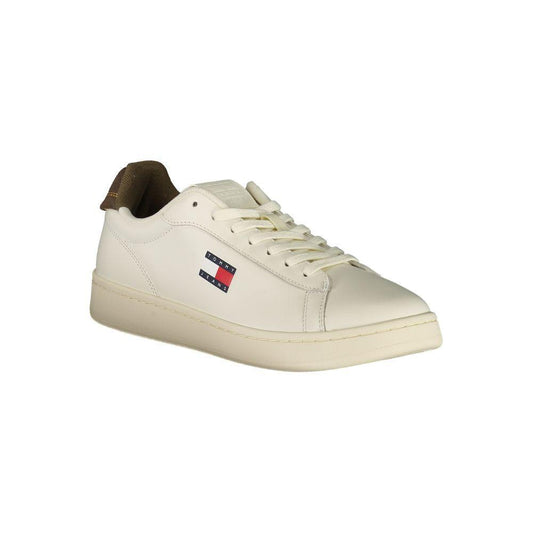 Tommy Hilfiger White Leather Men Sneaker TO-39406-EU40/US7