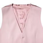 Dolce & Gabbana Pink Wool Dress Formal Men Waistcoat Vest TSH90455-46