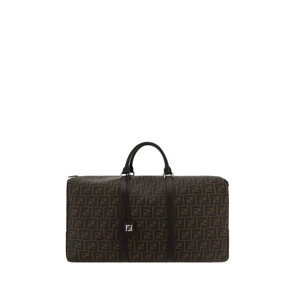 Front view with bag zipped and handles upright.