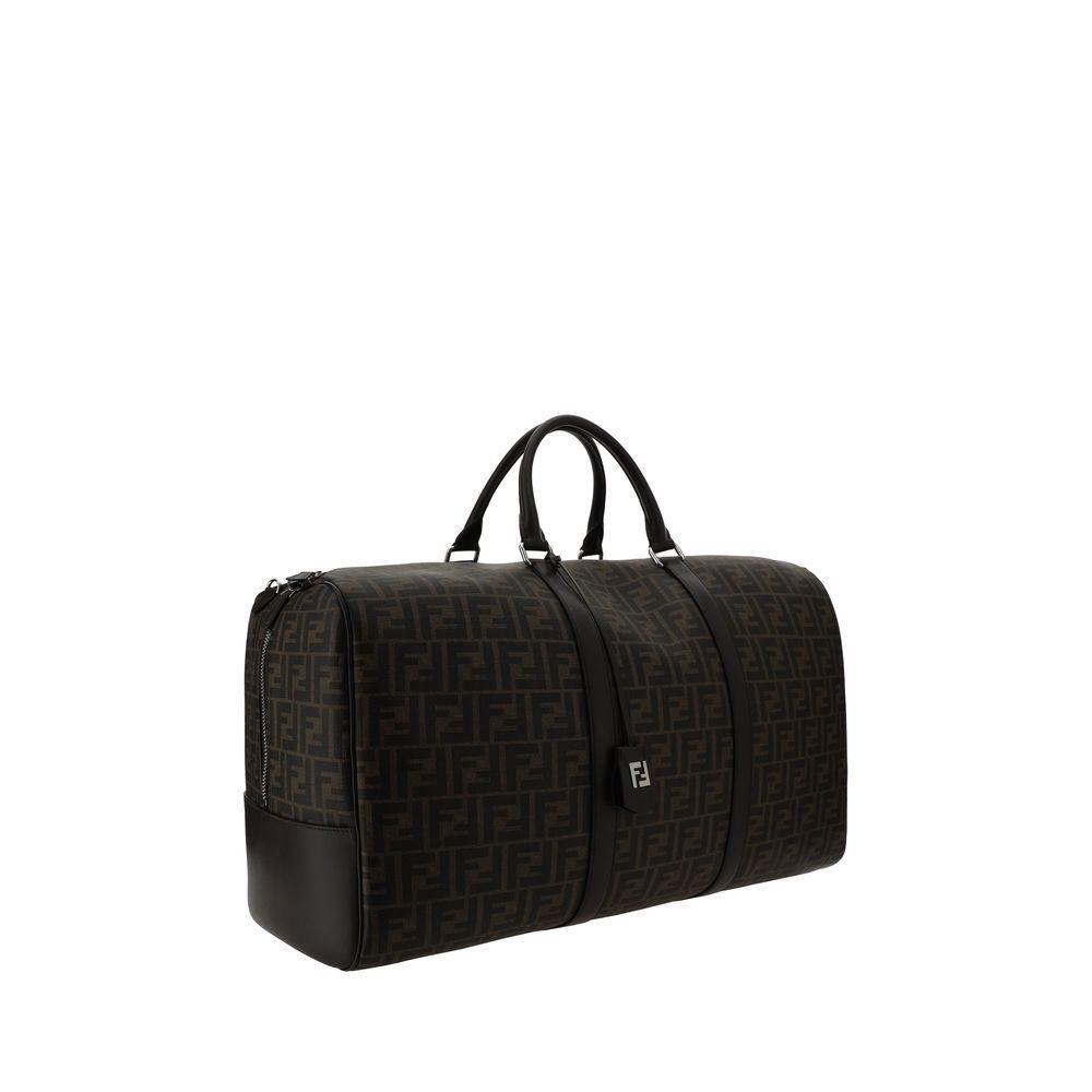 Front view with bag zipped and handles upright.