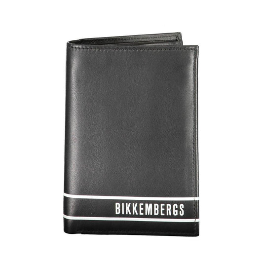 Bikkembergs Black Leather Wallet BI-15703