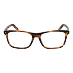 Ermenegildo Zegna Brown Men Glasses Frame, acetate full-rim style, rectangle shape, demo lenses, size 56-17-145, with branded case.