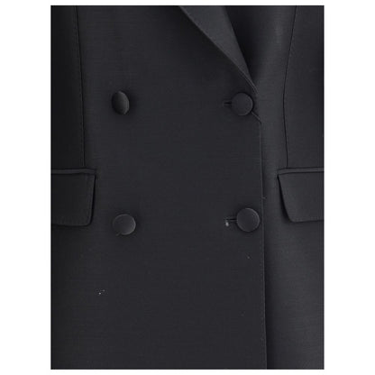 Dolce & Gabbana Black Fleece Wool Blazer