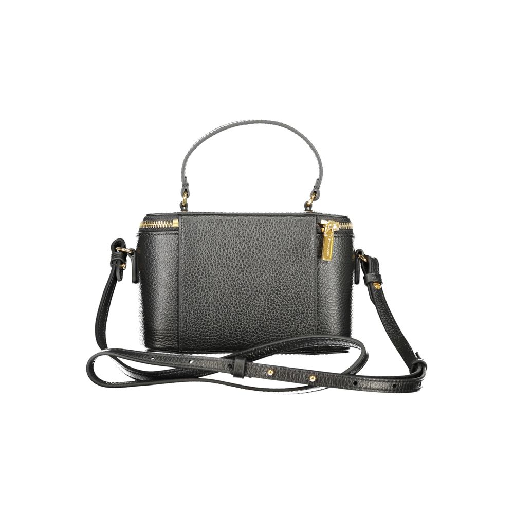 Front view with bag zipped and handles upright.