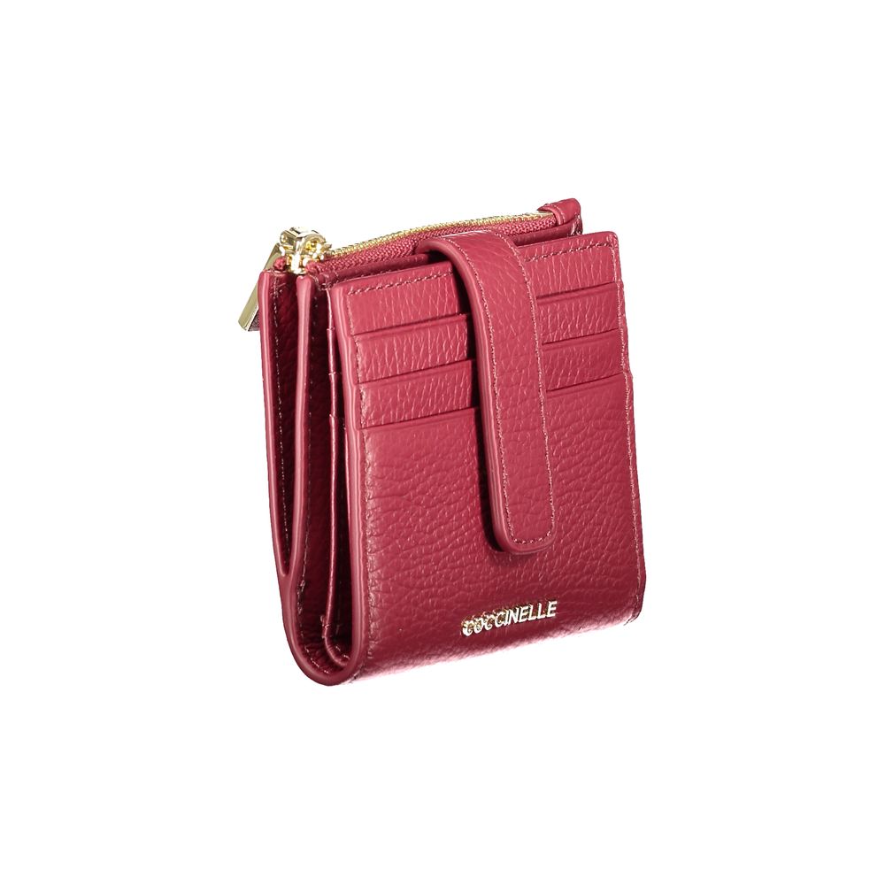 Coccinelle Purple Leather Wallet