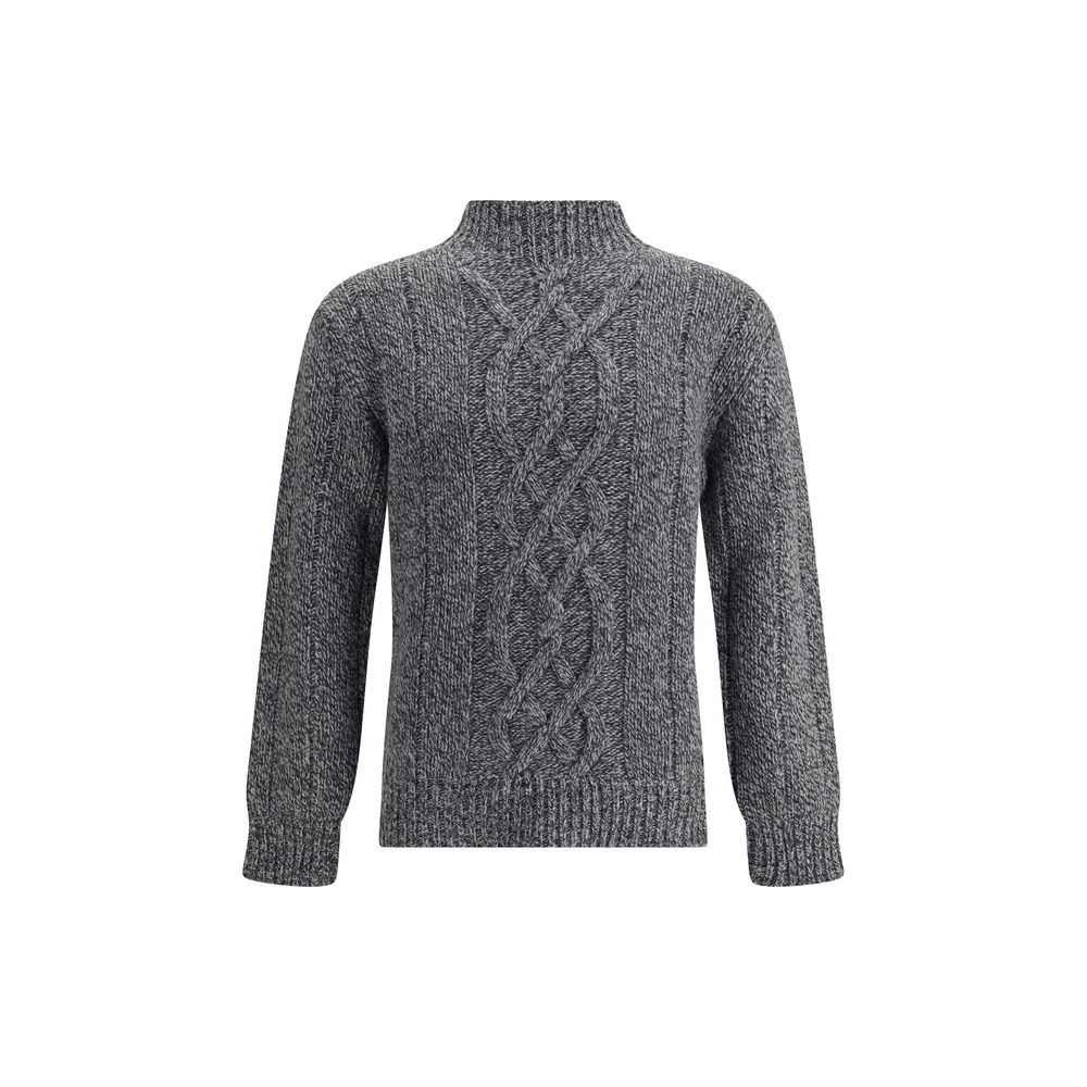 Brooksfield Gray Wool Sweatshirt