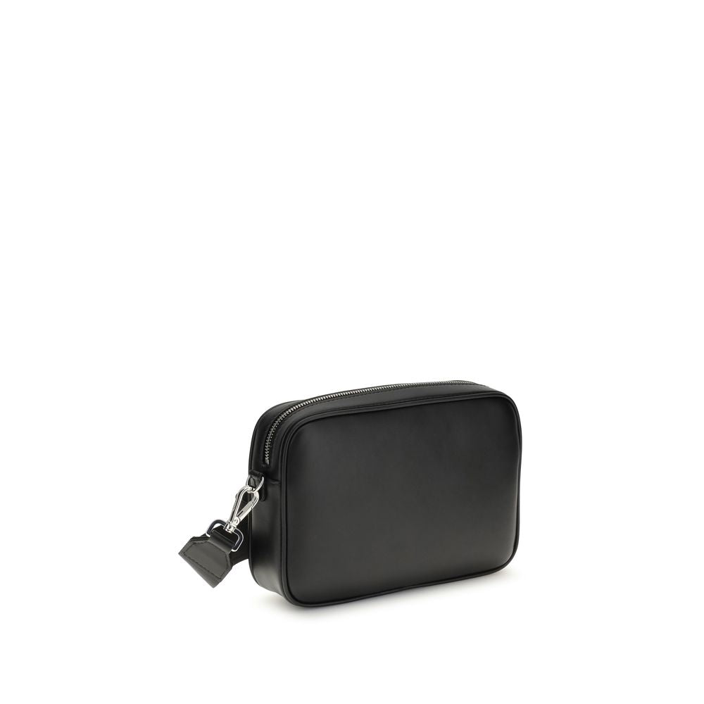 Front view with bag zipped and handles upright.