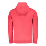 Pepe Jeans Red Cotton Men Sweater featuring a cozy hooded design, crafted from sustainable cotton for comfort and style.