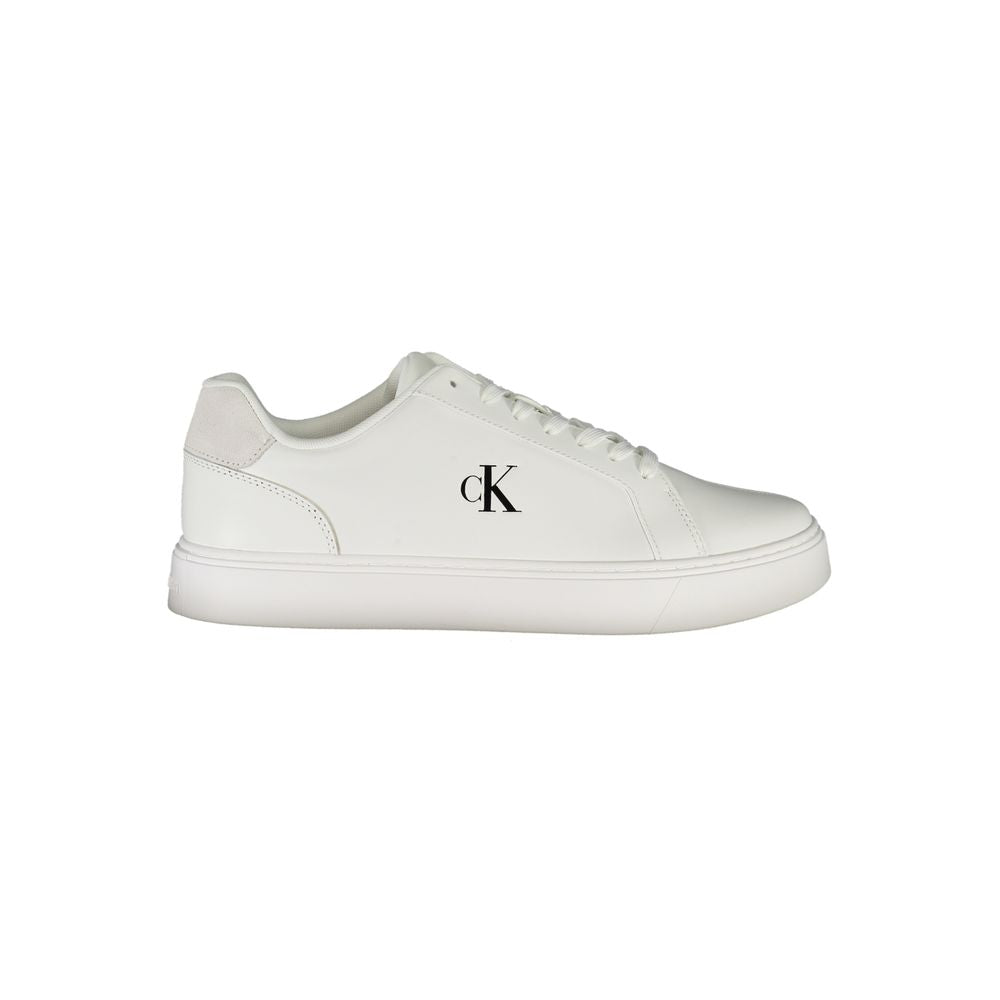Calvin Klein Bianco Polyurethane Men Sneaker 1728,67403481248,Athletic - Sneakers - Shoes,Calvin Klein,EU40/US7,EU41/US8,EU42/US9,EU43/US10,EU44/US11,EU45/US12,Men,New with tags,Shoes,Sneakers - Shoes,White