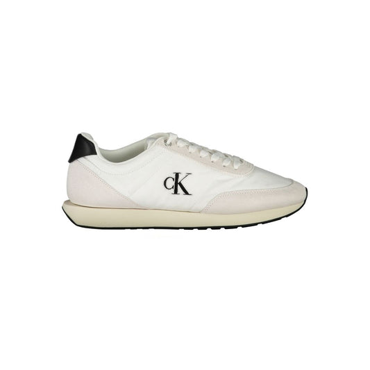 Calvin Klein White Polyester Men Sneaker 1728,67403481248,Athletic - Sneakers - Shoes,Calvin Klein,EU40/US7,EU41/US8,EU42/US9,EU43/US10,EU44/US11,EU45/US12,Men,New with tags,Shoes,Sneakers - Shoes,White
