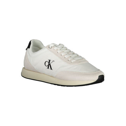 Calvin Klein White Polyester Men Sneaker 1728,67403481248,Athletic - Sneakers - Shoes,Calvin Klein,EU40/US7,EU41/US8,EU42/US9,EU43/US10,EU44/US11,EU45/US12,Men,New with tags,Shoes,Sneakers - Shoes,White