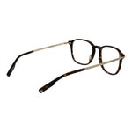 Ermenegildo Zegna Brown Men Glasses Frame, full-rim acetate, size 52-18-145, with branded case.