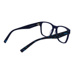 Fila Blue Men Glasses Frame, cellulose acetate, full-rim, 54-18-140 size, demo lenses, square shape, includes branded case.