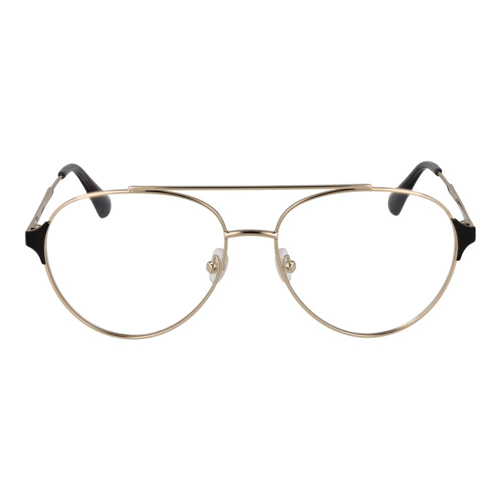 Max & Co Gold Women Glasses Frame in metal with full-rim aviator style, featuring 55mm lenses and a branded case included.