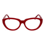 Max Mara Red Women Glasses Frame, cat eye full-rim acetate design, fashion eyewear.