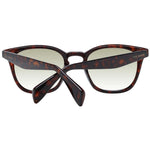 Alt Tag: Ted Baker Brown Men Sunglass with acetate frame, gradient green lenses, full-rim, square style, and UV protection.