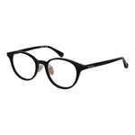 Max Mara Black Women Glasses Frame, acetate full-rim round style with demo lenses, 49mm width, 135mm frame width, branded case included.