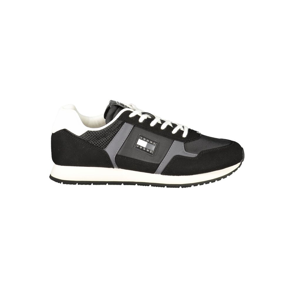 Tommy Hilfiger Nero Polyurethane Men Sneaker 1728,67403481248,Athletic - Sneakers - Shoes,Black,EU40/US7,EU41/US8,EU42/US9,EU43/US10,EU44/US11,EU45/US12,EU46,Men,New with tags,Shoes,Sneakers - Shoes,Tommy Hilfiger