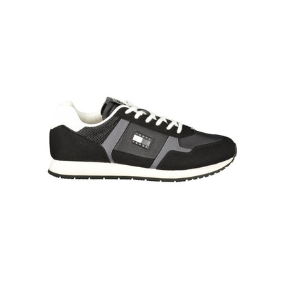 Tommy Hilfiger Nero Polyurethane Men Sneaker 1728,67403481248,Athletic - Sneakers - Shoes,Black,EU40/US7,EU41/US8,EU42/US9,EU43/US10,EU44/US11,EU45/US12,EU46,Men,New with tags,Shoes,Sneakers - Shoes,Tommy Hilfiger
