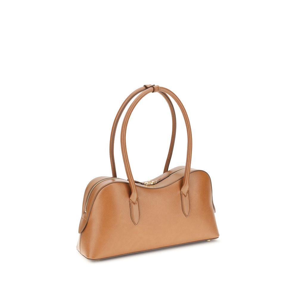 Front view with bag zipped and handles upright.