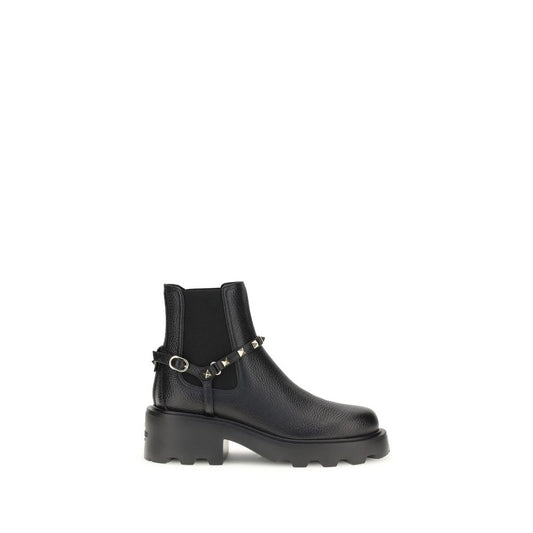 Valentino Garavani Leather Ankle Boots VA-7W2S0KU2RWA0NO-EU36/US6