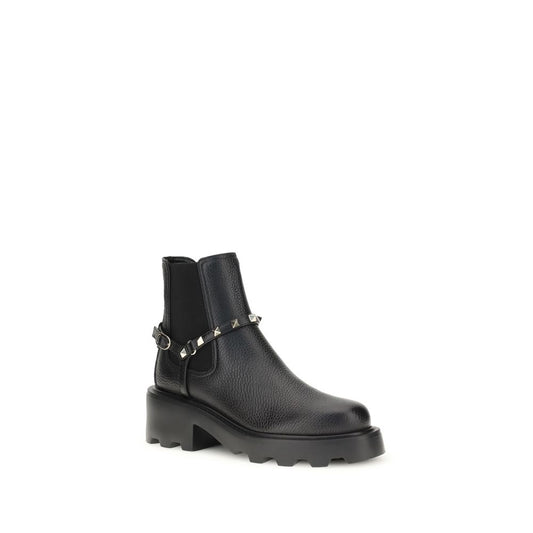 Valentino Garavani Leather Ankle Boots VA-7W2S0KU2RWA0NO-EU36/US6