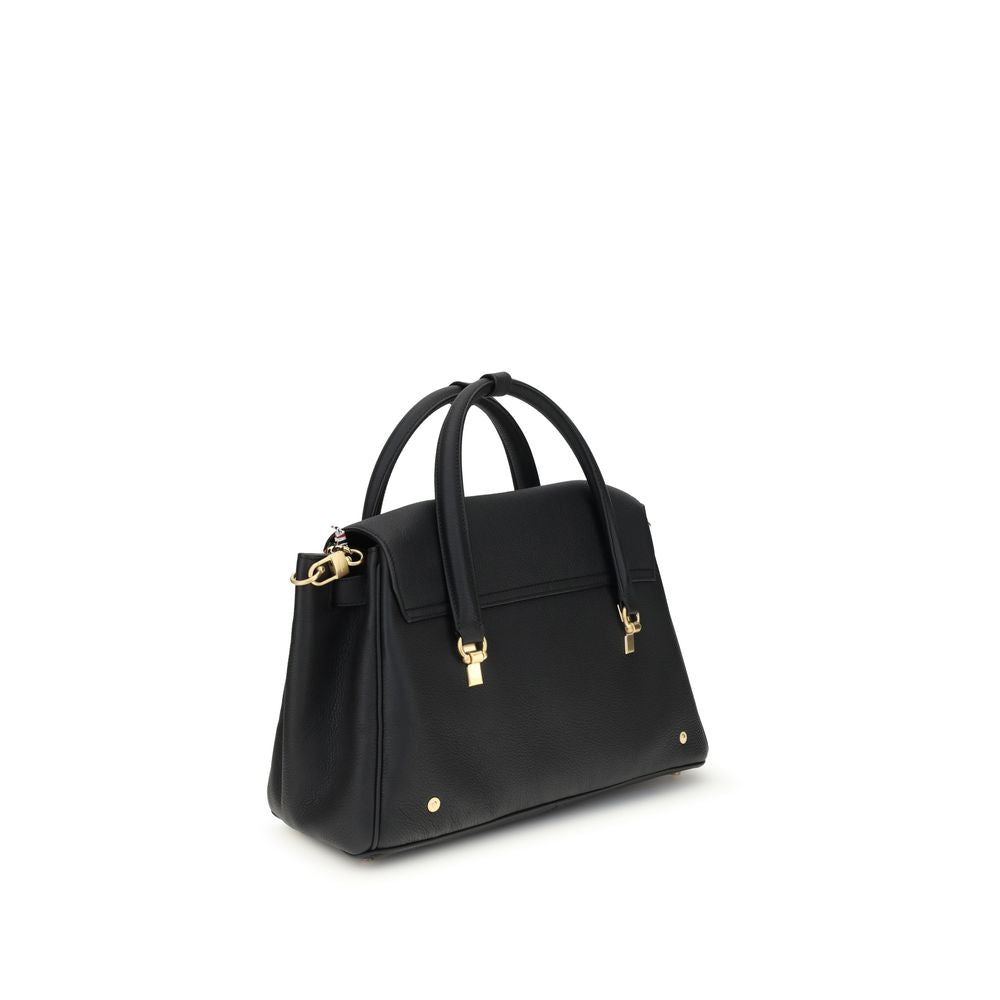 Front view with bag zipped and handles upright.